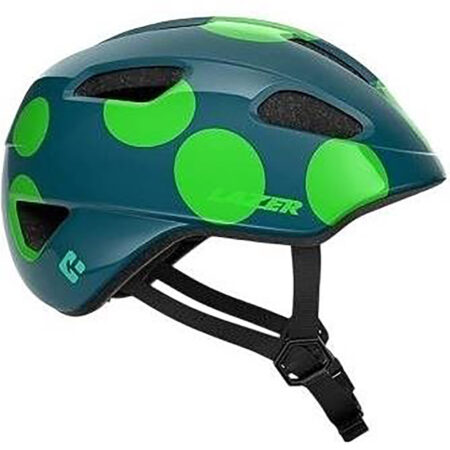 Lazer Nutz Kineticore cykelhjelm - Green Dots