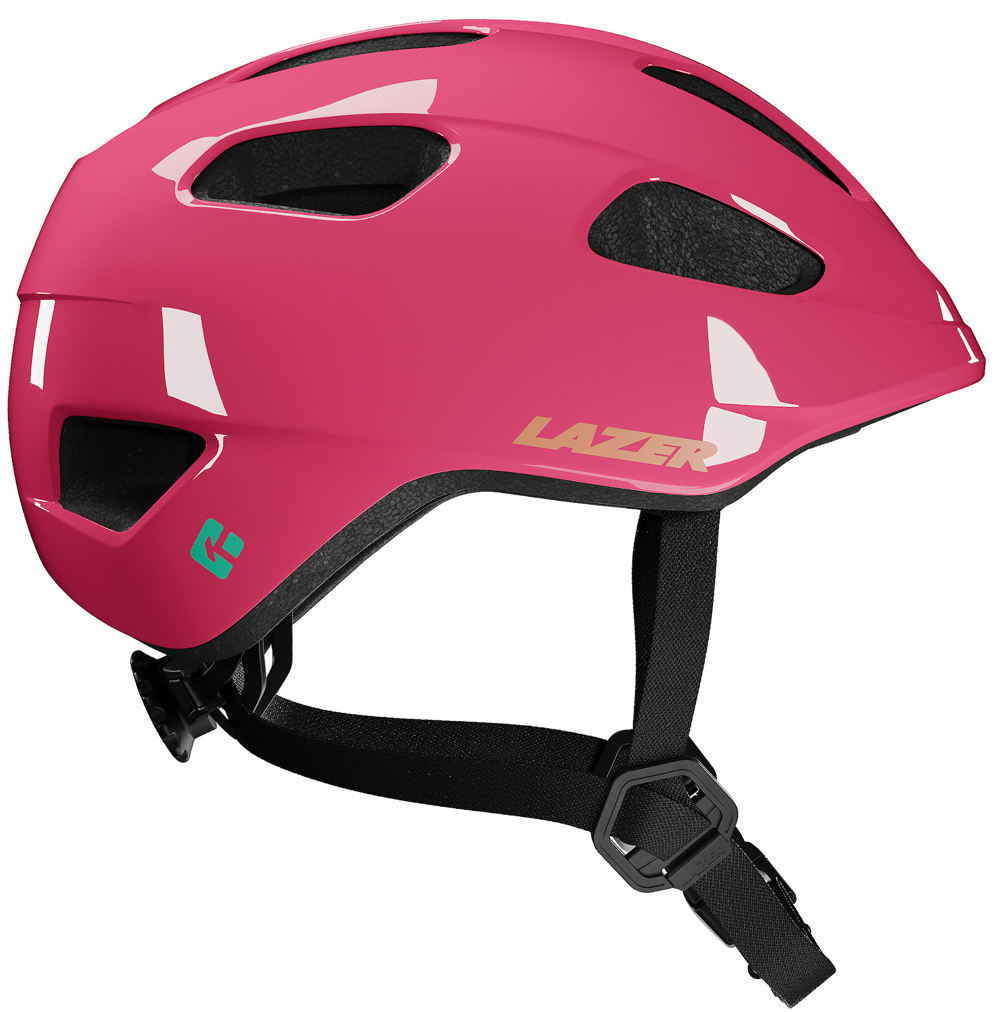 Lazer Pnut 2.0 Kineticore "Green Buckle" Turnfit cykelhjelm - Fuchsia Lazer Pnut 2.0 Kineticore "Green Buckle" Turnfit cykelhjelm - Fuchsia