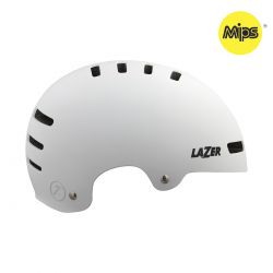 Lazer hjelm One+ MIPS mat hvid L 58-61cm - Cykelhjelm