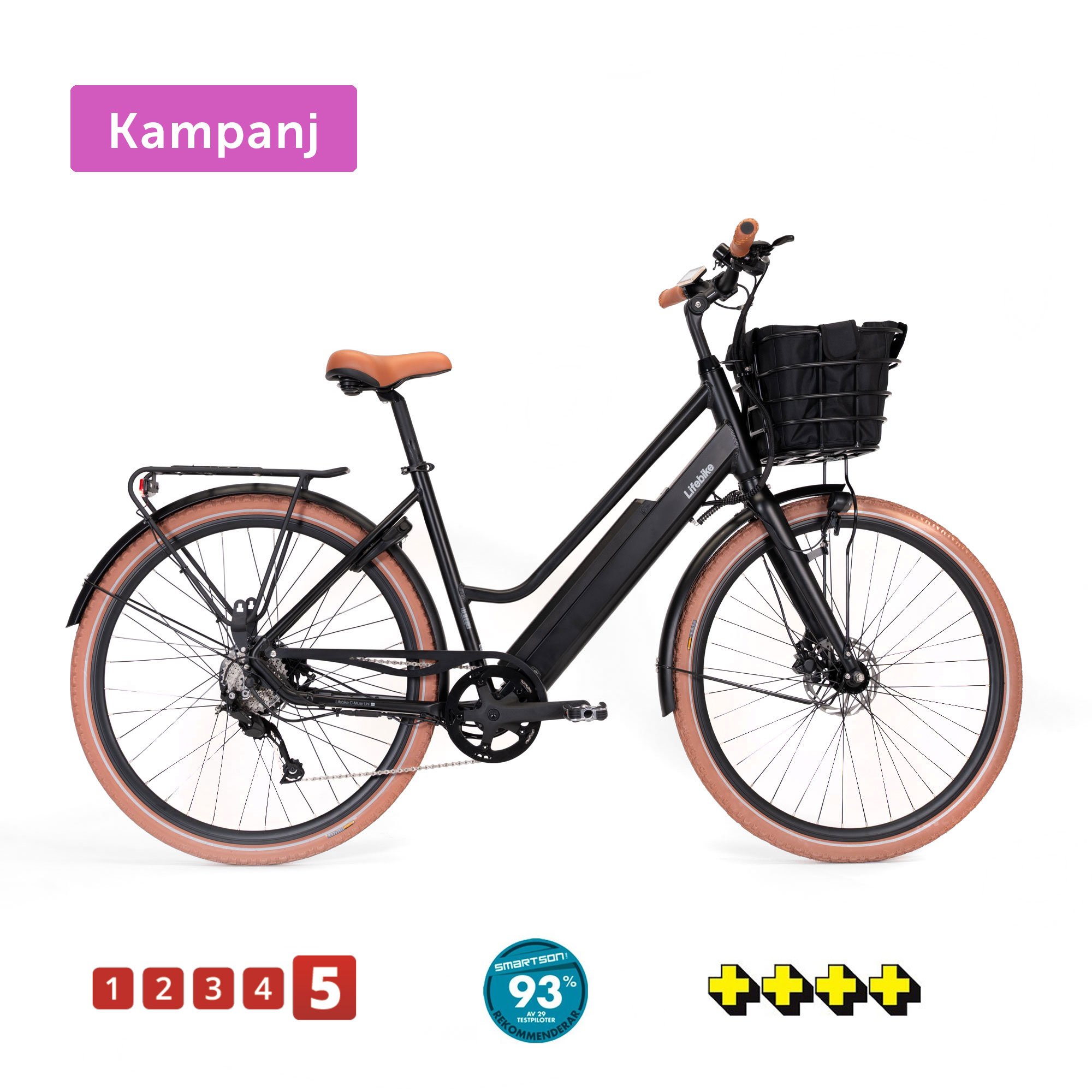 Lifebike C-mute Uni G12 8 Vxl Svart Elcykel Klassisk 2025 Lifebike C-mute Uni G12 8 Vxl Svart Elcykel Klassisk 2025