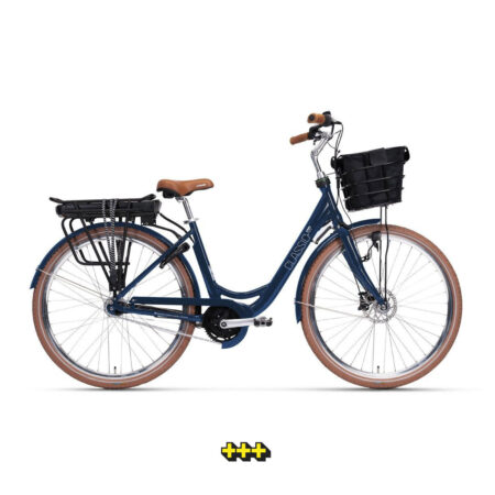 Lifebike Classic Mittmotor Lux G9 Blå - Fotbroms Elcykel Klassisk 2024