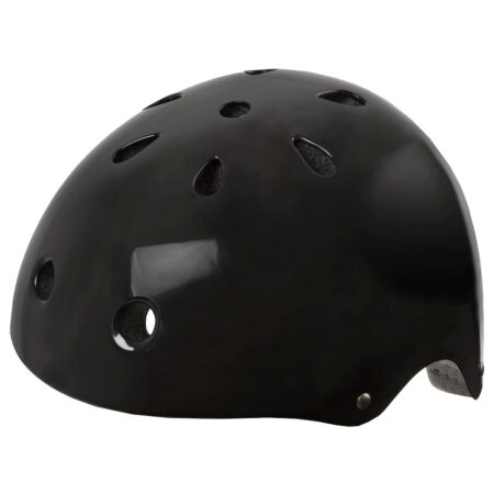 M-Wave LAUNCH i blank Sort - cykelhjelm - Large (58-61 cm)