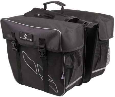 M-Wave dobbelt cykeltaske, sort