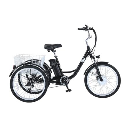 M300 Electric Tricycle 24", 36V 15Ah Battery, Stable Urban 3-Wheel Bike, Black