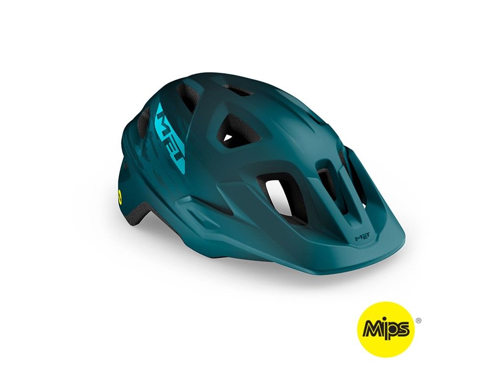 MET Cykelhjelm Echo MIPS Petrol Blue/Matt - Small/Medium (52-57 cm) MET Cykelhjelm Echo MIPS Petrol Blue/Matt - Small/Medium (52-57 cm)
