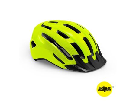 MET Downtown MIPS cykelhjelm - sikkerhedsgul/blank - Large (58-61 cm)