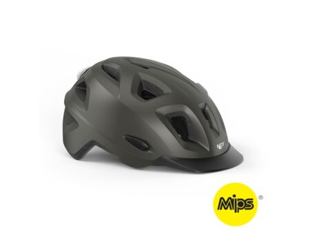 MET Mobilite MIPS cykelhjelm LED Titanium
