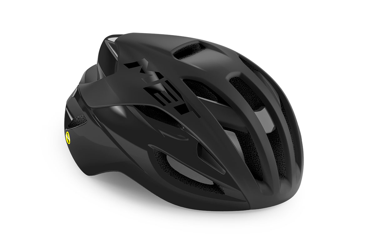 MET Rivale MIPS cykelhjelm Black Matt/Glossy MET Rivale MIPS cykelhjelm Black Matt/Glossy