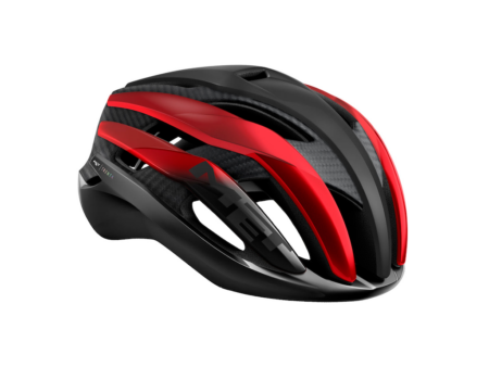 MET Trenta 3K Carbon cykelhjelm sort/rød Hjelmstørrelse 52-56 cm