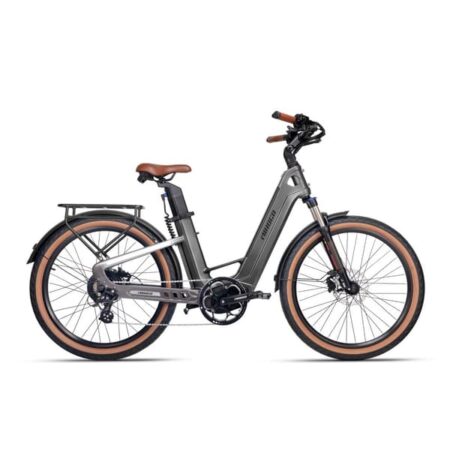 MIHOGO Air elcykel i kulfiber, 750W motor, 19,2AH batteri, momentsensor, 26"*2,5"" dæk, 7 gear, 40-50 km/t maks.