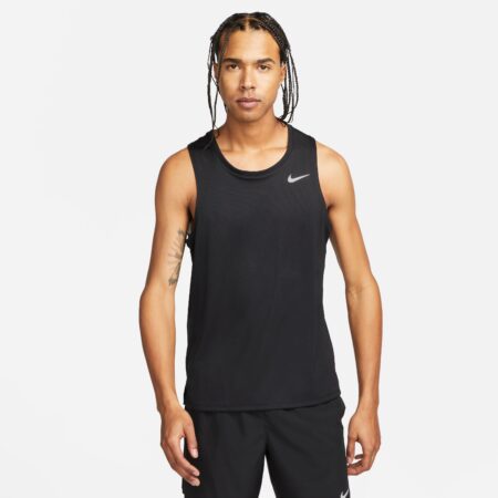 Nike Drifit Miler Tanktop Herre Xl Sort