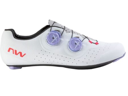 Northwave Extreme Plus Cykelsko Road - Herre - Hvid/Lilla/Rød - Str. - 47
