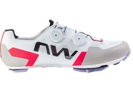 Northwave Extreme X Cykelsko XC - Herre - Hvid/Lilla/Rød - Str. - 42