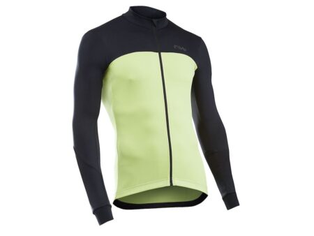 Northwave Force 2 Cykeltrøje med lange ærmer - Herre - Grøn/Sort - Str. - L