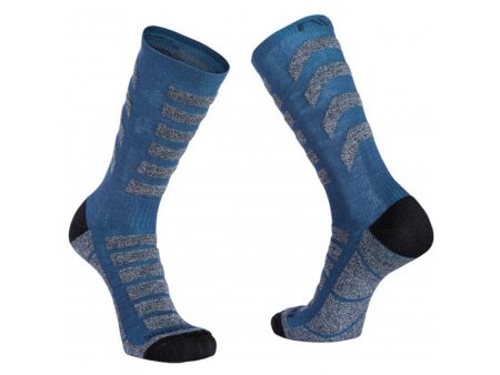 Northwave Husky Ceramic High cykelstrømper blå (Størrelse: Medium)