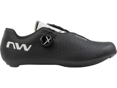 Northwave Sonic Plus Wide - Cykelsko - Race - Sort/Hvid - Str. 44.5