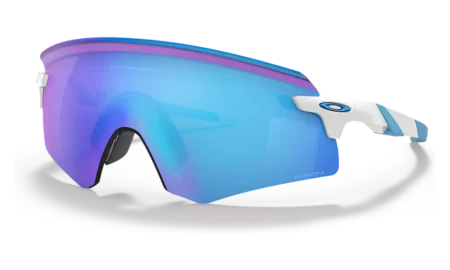 Oakley Encoder Prizm Road Hvid/Blå Cykelbriller