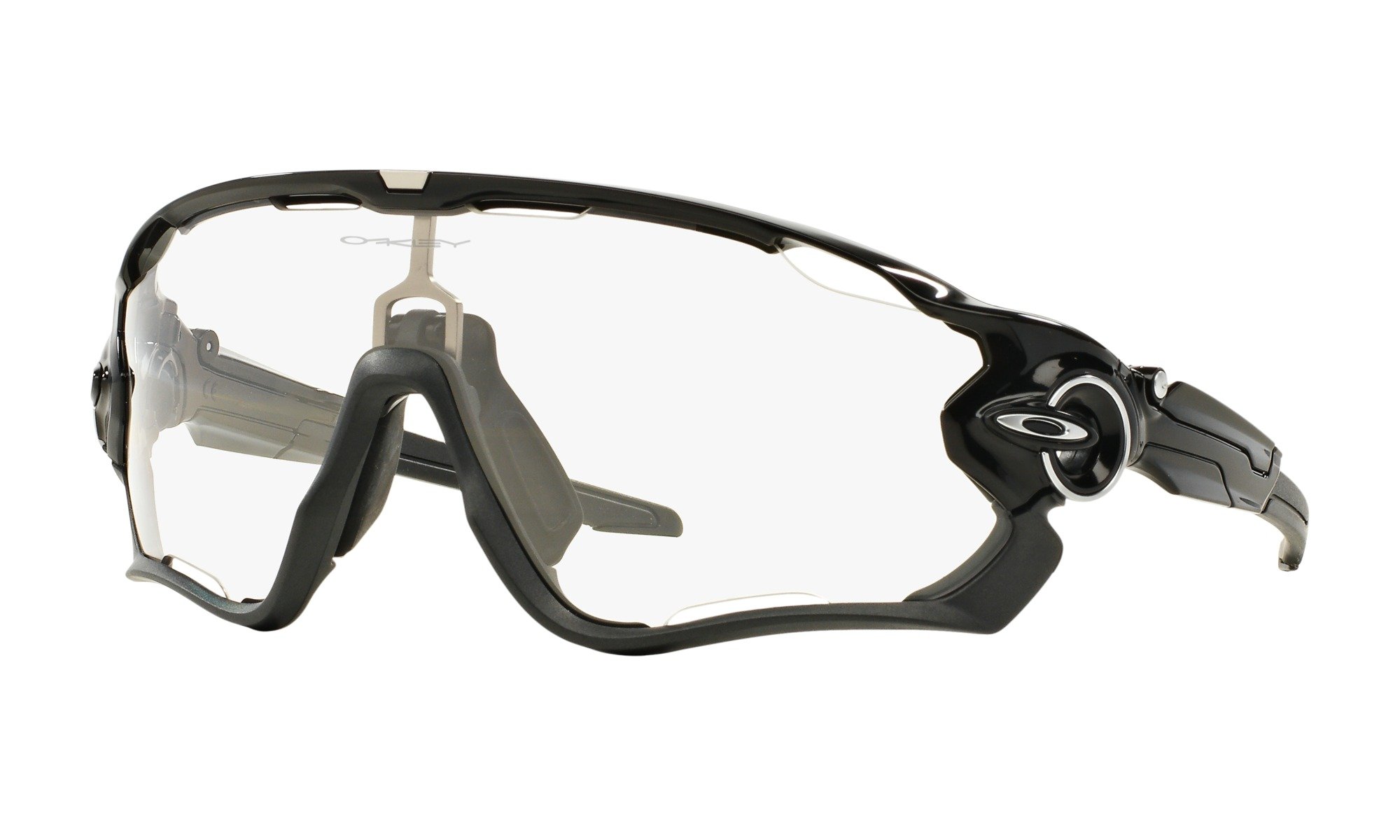 Oakley Jawbreaker cykelbriller Clear To Black Iridium Polished Black fotokromisk Oakley Jawbreaker cykelbriller Clear To Black Iridium Polished Black fotokromisk