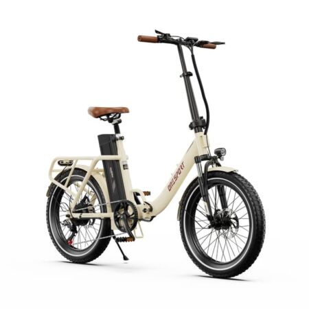 OneSport OT16-2 Voksen folde-gennemgangs elcykel, 48V 17Ah batteri, 250W motor, Shimano 7-Speed.