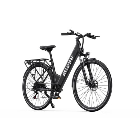 Onesport OT12 250W City Elcykel, 36V 13Ah Batteri, 65 km Rækkevidde, Shimano 7-speed, Mekaniske Skivebremser - Ideel Urban Commuter Elcykel