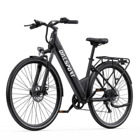 Onesport OT12 - Fabriksdirekte: 250W elcykel med 25 km/t, 36V 13Ah batteri, 65 km rækkevidde, 27,5" dæk, skivebremser & Shimano 7-gear