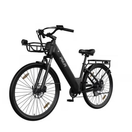 PIXAR C1 Pro elcykel, 250W motor, 36V 18Ah Samsung batteri, maks. 25 km/t, 27,5 tommer pendlercykel til byen, sort.
