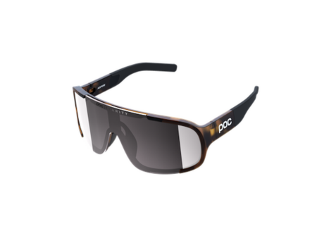 POC Aspire Cykelbriller - Tortoise Brown/Clarity Road/Silver Mirror Cat 3