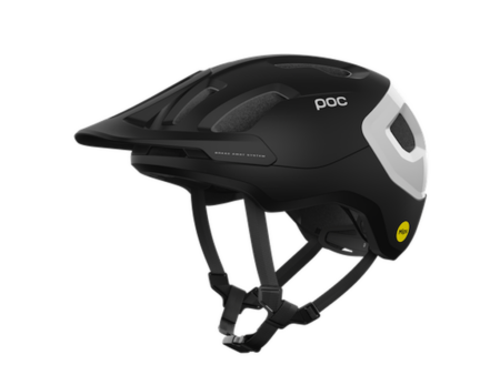 POC Axion Race MIPS - Cykelhjelm - Uranium Black Matt/Hydrogen White - Str. 55-58 cm
