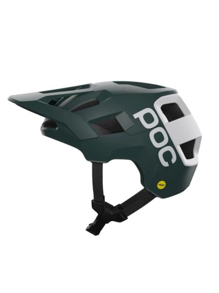 POC Kortal Race MIPS cykelhjelm - Pargasite Green Matt/Hydrogen White Matt (55-58 cm)
