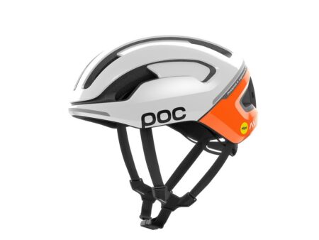 POC Omne Beacon MIPS Cykelhjelm - Hydrogen White/Fluorescent Orange - Str. 54-59 cm