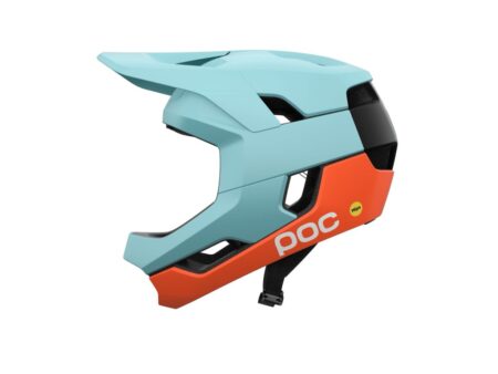 POC Otocon Race MIPS - Cykelhjelm - Indicolite Blue Matt/Carnelian Orange Matt - Str. L/59-62
