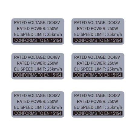 PVC-klistermærke til elcykel, Bafang-motor, kompatibel med 36V 250W 48V 750W BBSHD GPS