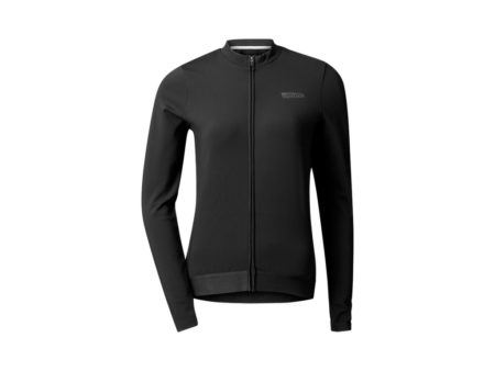 Pathtaker Thermal Bike Jersey - Cykeltrøje m/lange ærmer - Dame - Sort - S