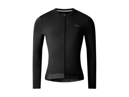 Pathtaker Thermal Bike Jersey - Cykeltrøje m/lange ærmer - Herre - Sort - S