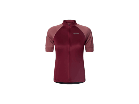 Pathtaker cykeltrøje korte ærmer mørkerød/rød dame