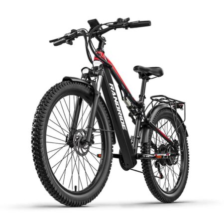 RANDRIDE YG90 Elcykel 1000W Sort - 45 km/t Hurtig mountainbike 48V 17Ah
