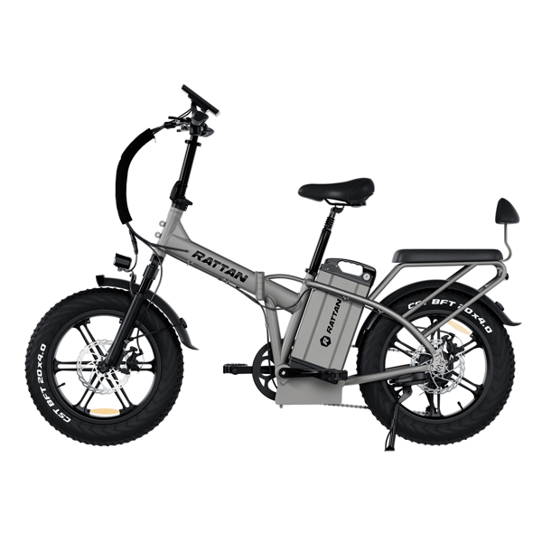 RATTAN LM Ultra Folding Electric Bike - 40.5Ah Battery, 200km Range, Gray RATTAN LM Ultra Folding Electric Bike - 40.5Ah Battery, 200km Range, Gray