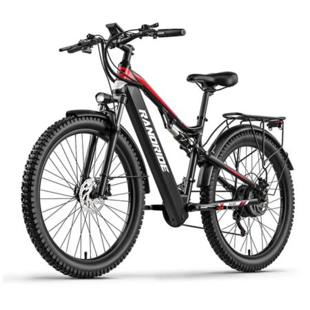 Randride YG90B elcykel, 27,5" dæk, 1000 W motor, 48 V 17 Ah batteri, 80 km rækkevidde, hydrauliske Shimano
