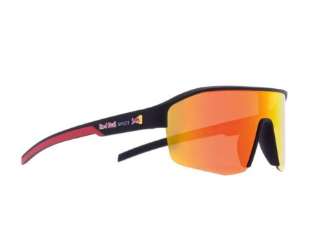 Red Bull SPECT Dundee cykelbriller - sort med orange linse