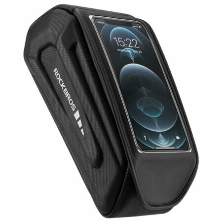 Rockbros Cykeltaske Vandtæt Til Ramme med Telefontaske - Sort