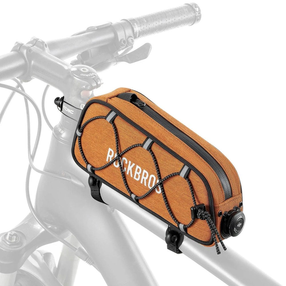 Rockbros Cykeltaske til Stel - 0.7L - Orange Rockbros Cykeltaske til Stel - 0.7L - Orange