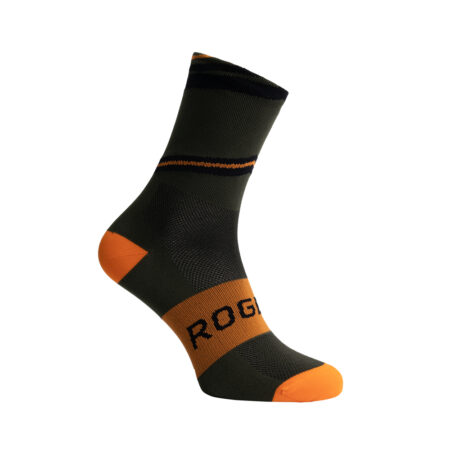 Rogelli Buzz Cykelstrømper Army Grøn / Orange