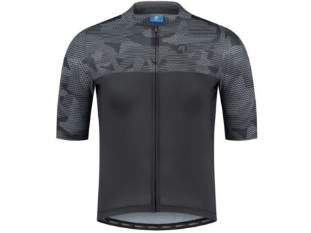 Rogelli Camo Cykeltrøje, Black/Grey, XXL