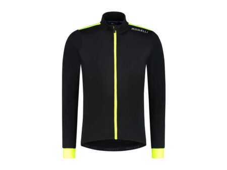 Rogelli Core - Cykeltrøje - Lange ærmer - Sort/Gul - Str. S