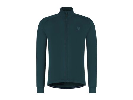 Rogelli Essential langærmet cykeltrøje blå herre