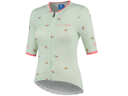 Rogelli Fruity Eco Lady Cykeltrøje, Mint/Coral, Medium