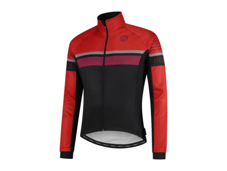 Rogelli Hero - Vinterjakke - 0 til 10 grader - Sort/Rød/Bordeaux - Str. 3XL