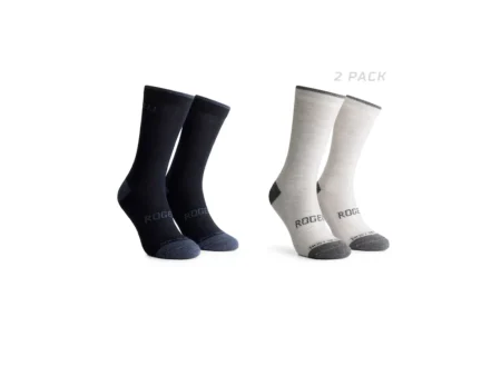 Rogelli Merino Uldsok - Cykelstrømper - Merino - 2 pak - Blå/Sand - 36/39