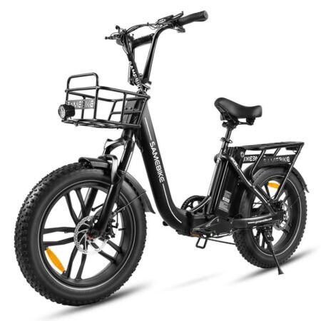 SAMEBIKE C05 PRO Foldable Fat Tire E-Bike 2026, 500W voksen elcykel med 36V 13Ah aftageligt batteri og 20-tommer hjul