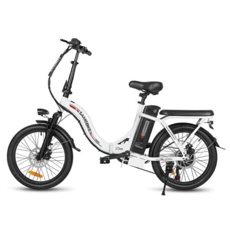 SAMEBIKE CY20 Sammenklappelig By Elcykel, 20", Hvid